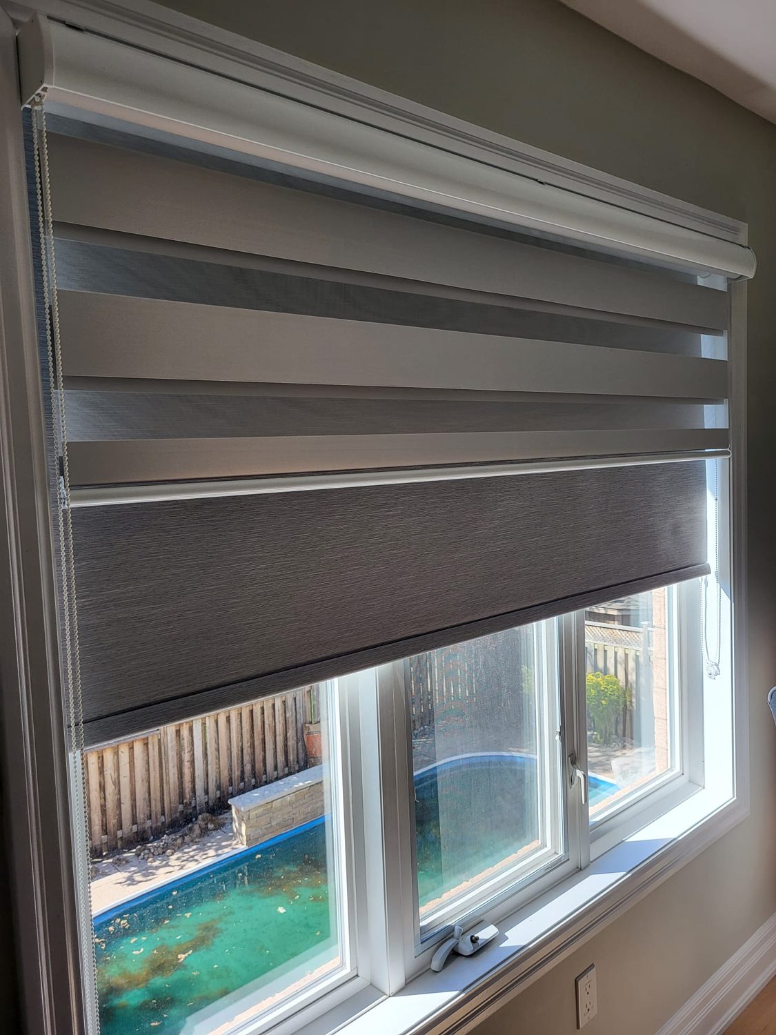 Roller and zebra shades